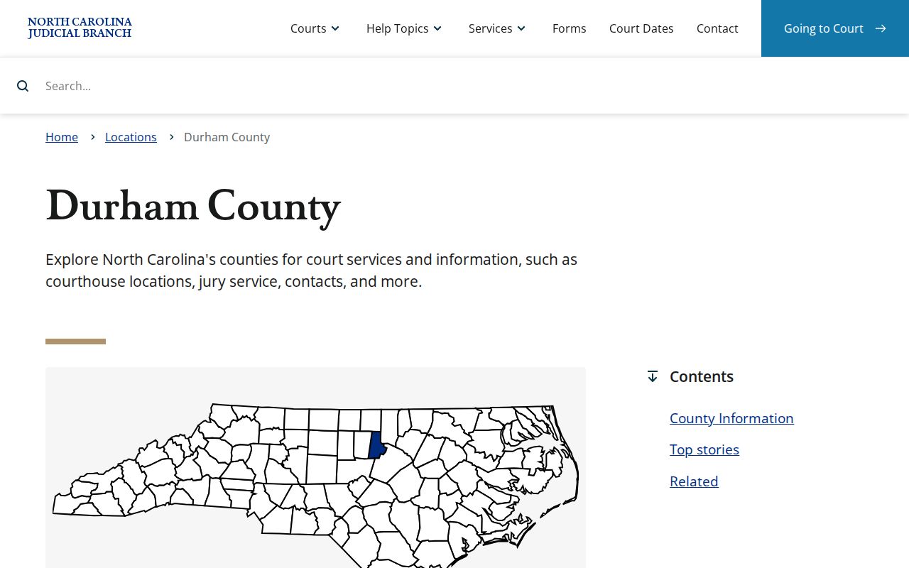 Chapel Hill court docket Durham County Judicial Branch court page